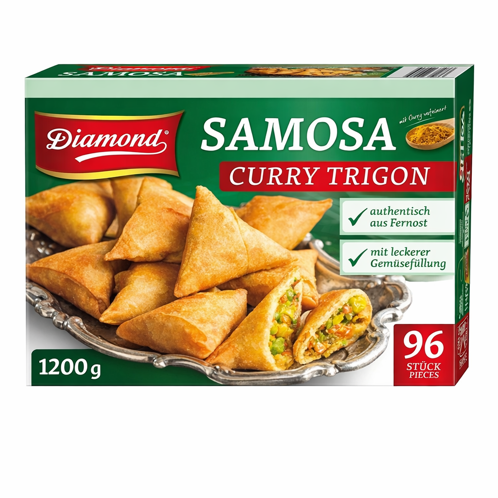 SAMOSA CURRY TRIGON 96STÜCK 1200G DREIECKE