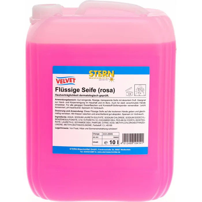 Velvet Handseife rosé 10l