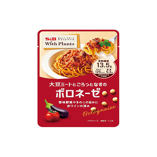 DAIZU MEAT NASU BOLOGNESE WITH PLANTS 130G S&B