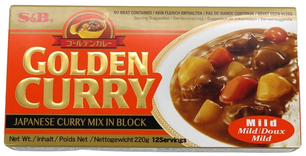 GOLDEN CURRY RETORT AMAKUCHI 230G S&B