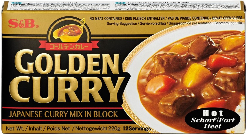 GOLDEN CURRY RETORT KARAKUCHI 230G S&B