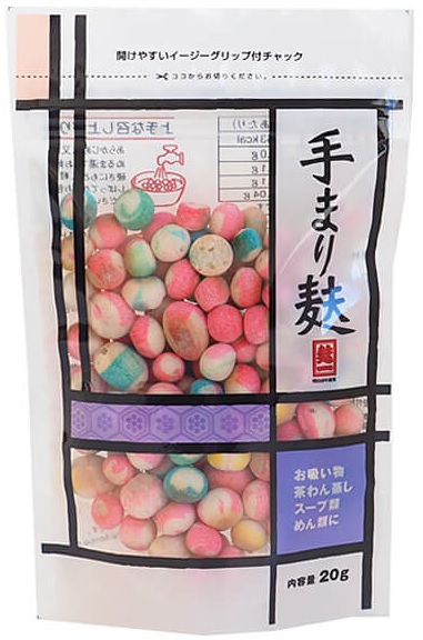 (12G) gebackene Suppeneinlage aus Weizen, Ball-form,Tempura Fu HITACHIYA HONPO