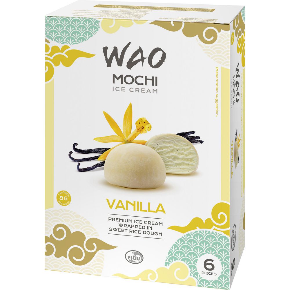 MOCHI ICE VANILLA 6P EIS, WAO VANILLE