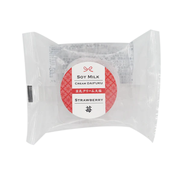 ICHIGO DAIFUKU TONYU CREAM (60g), MINATOSEIKA SOJAMILCH ERDBEEER