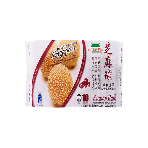 SESAME BALLS RED BEAN 228G CHINATOWN, SESAM BÄLLCHEN GOMA DANGO