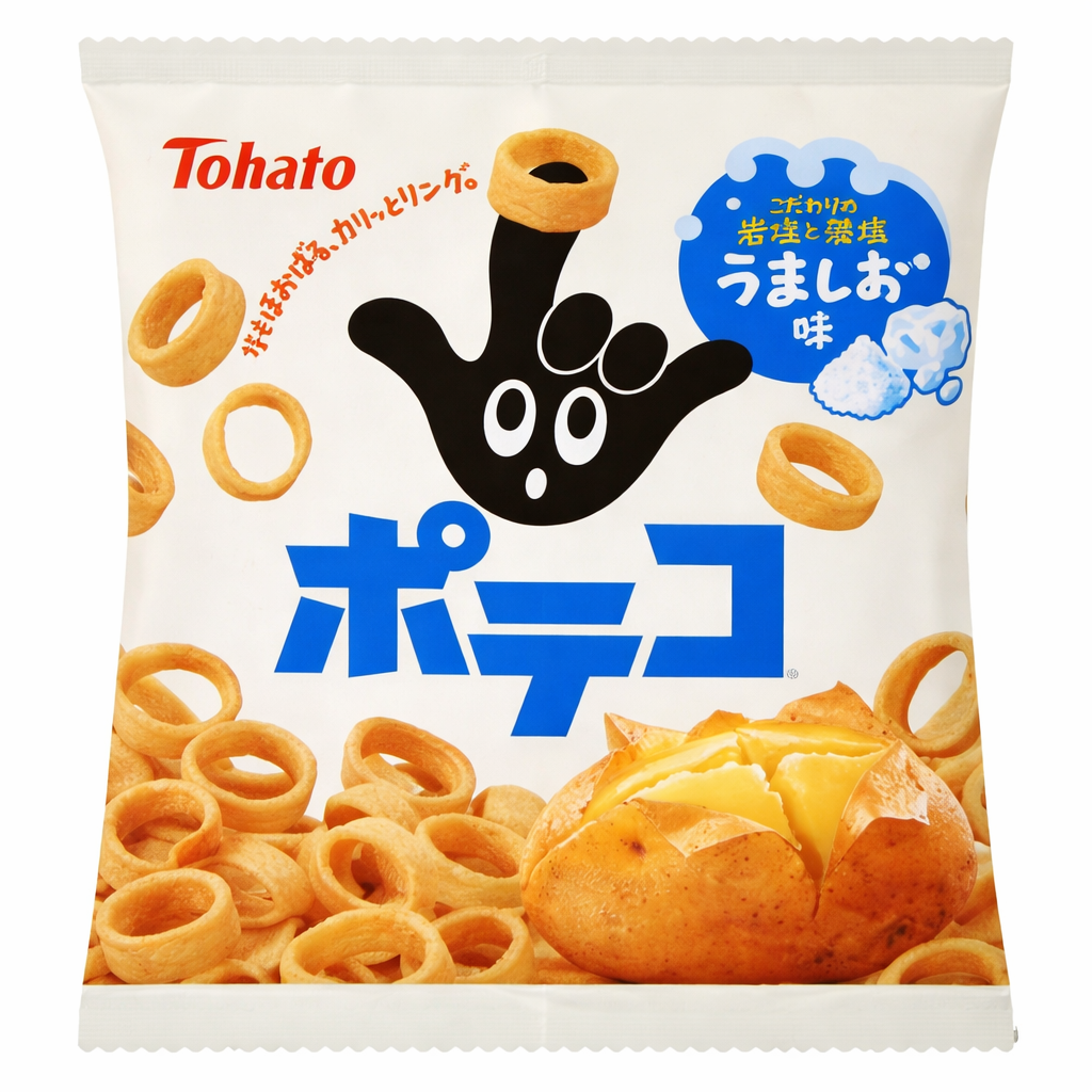 POTEKO UMASHIO 70G TOHATO GEBÄCK
