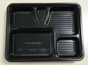 BK-18 BENTO-BOX, BLACK PET/PP